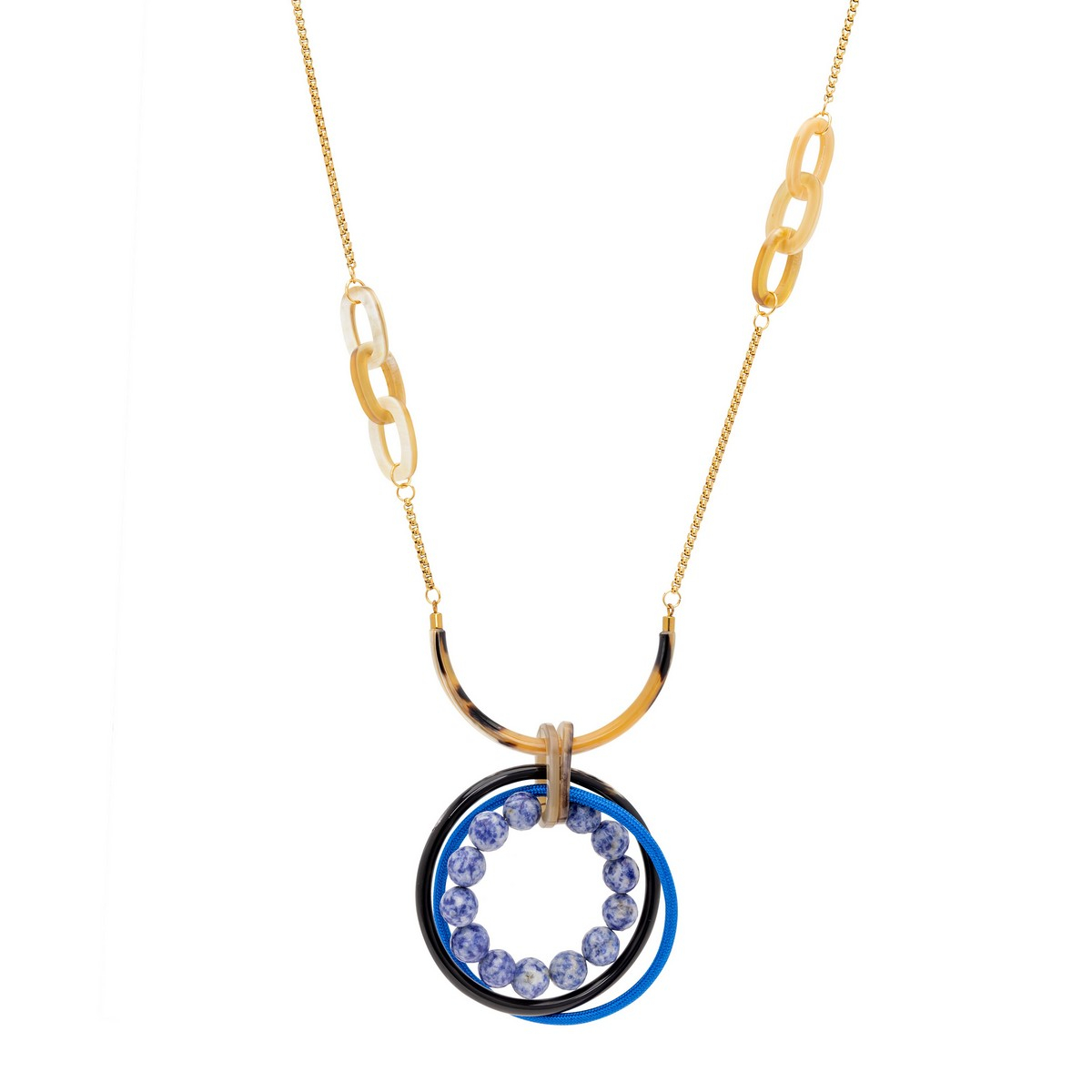 OLIMPIC SODALITE LOVE KNOT NECKLACE