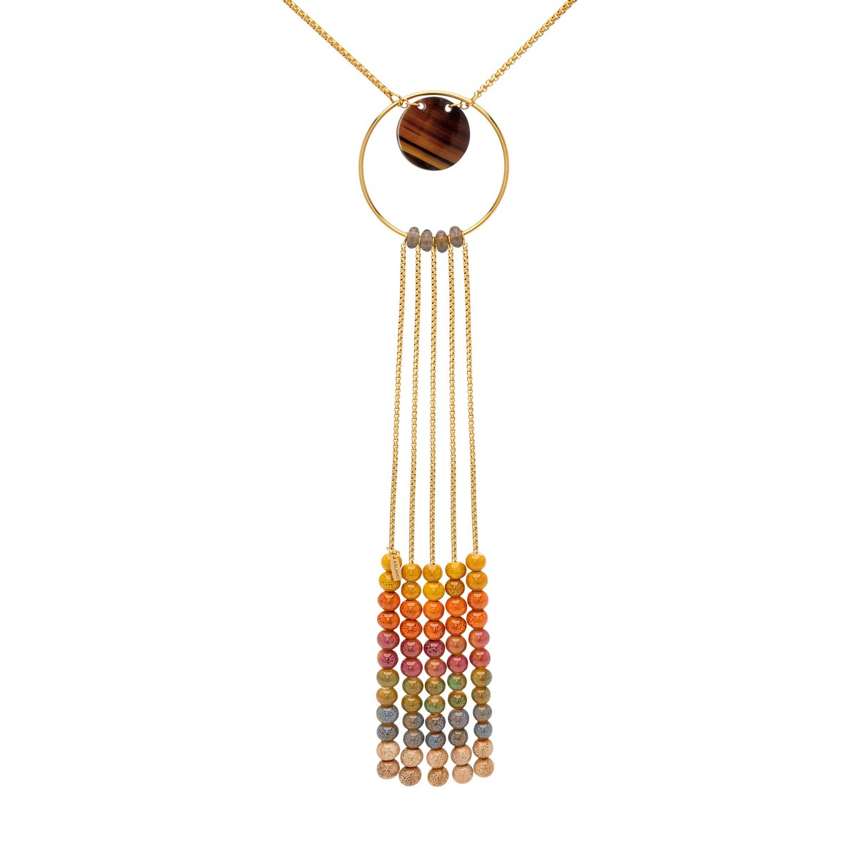 LEONARDO CERAMIC FRINGES NECKLACE