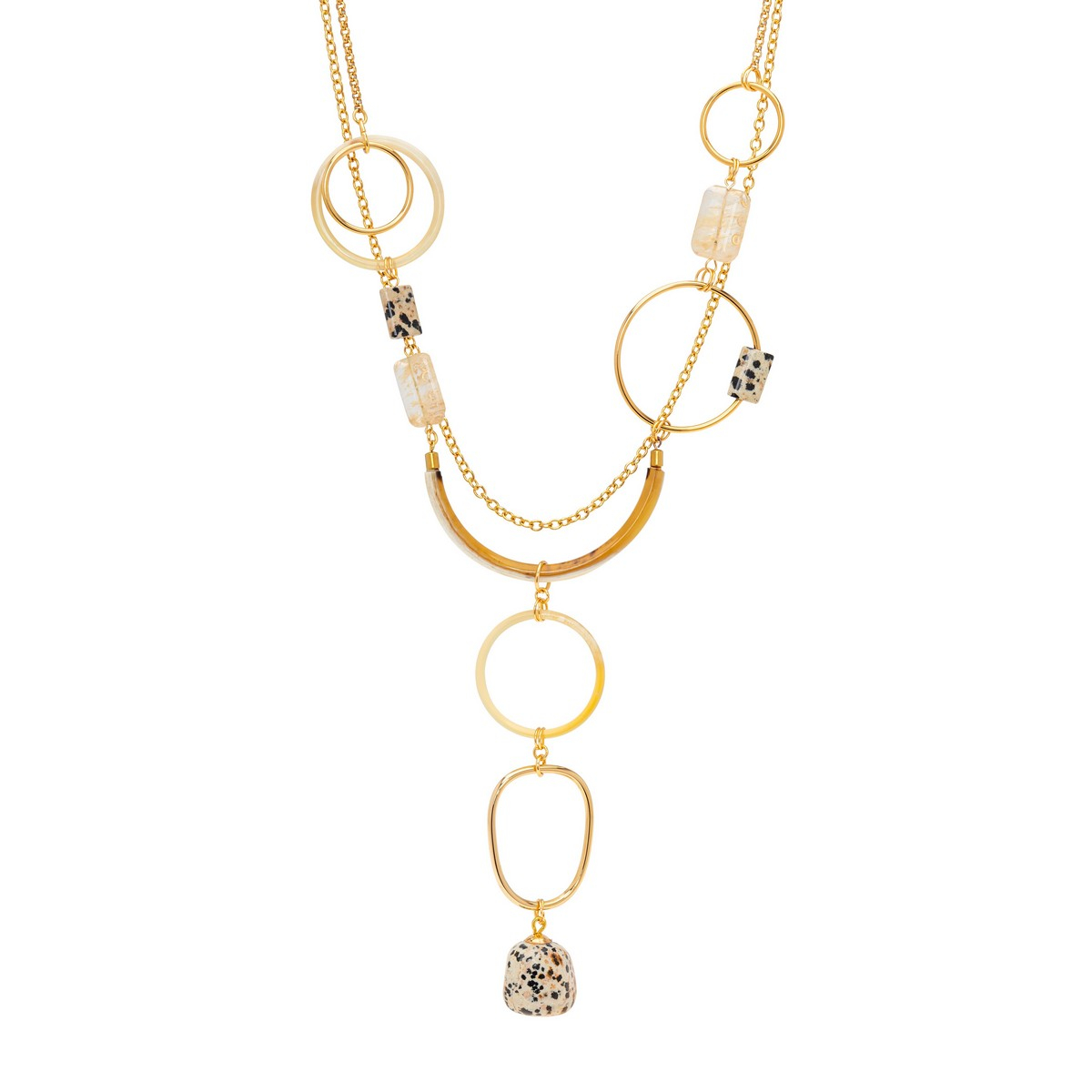 MILO DOUBLE Y-SHAPED NECKLACE