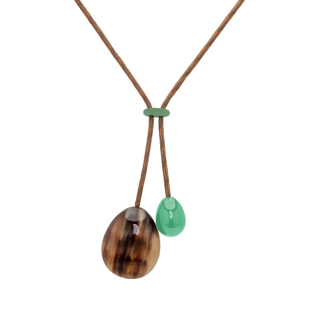 ALBA DOUBLE PENDANT NECKLACE JADE