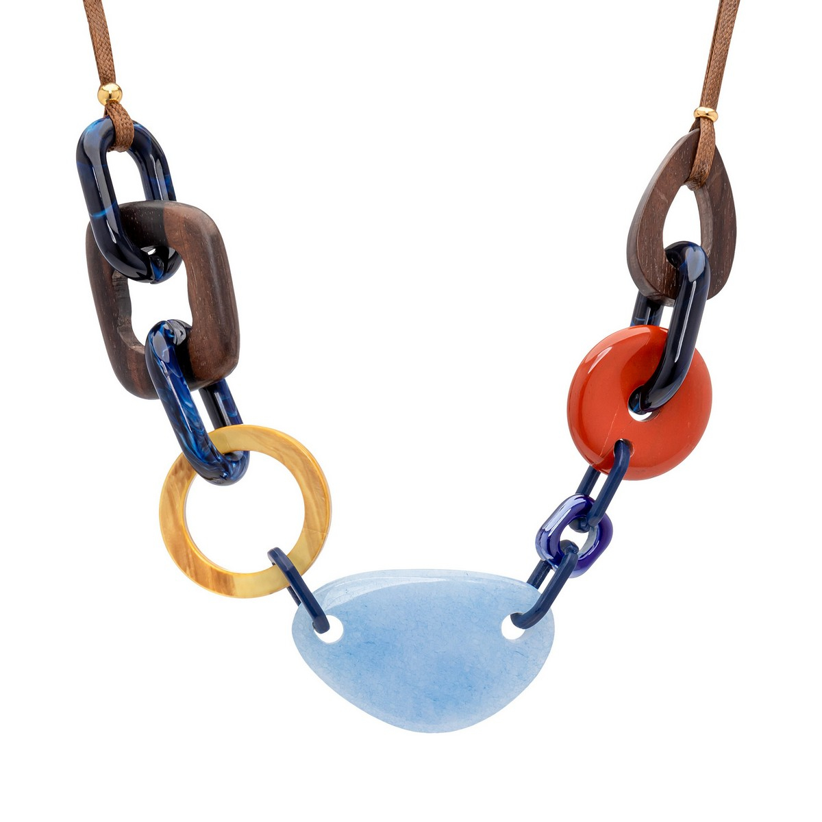 COLLAR ALINE  CON ÉBANO Y ÁGATA