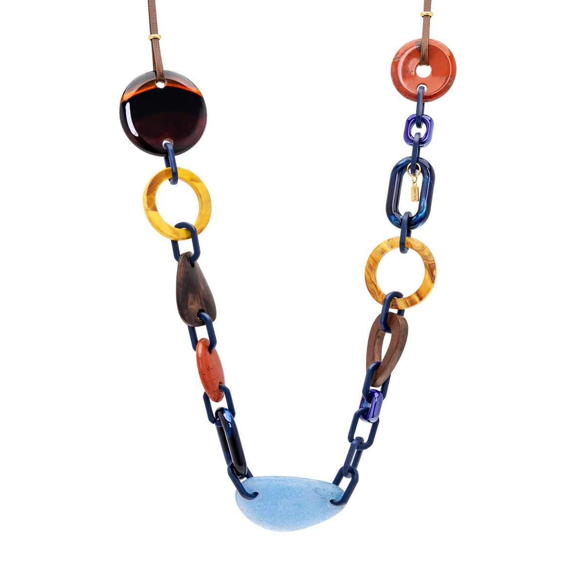 ALINE LONG NECKLACE WITH MIXED SHAPES