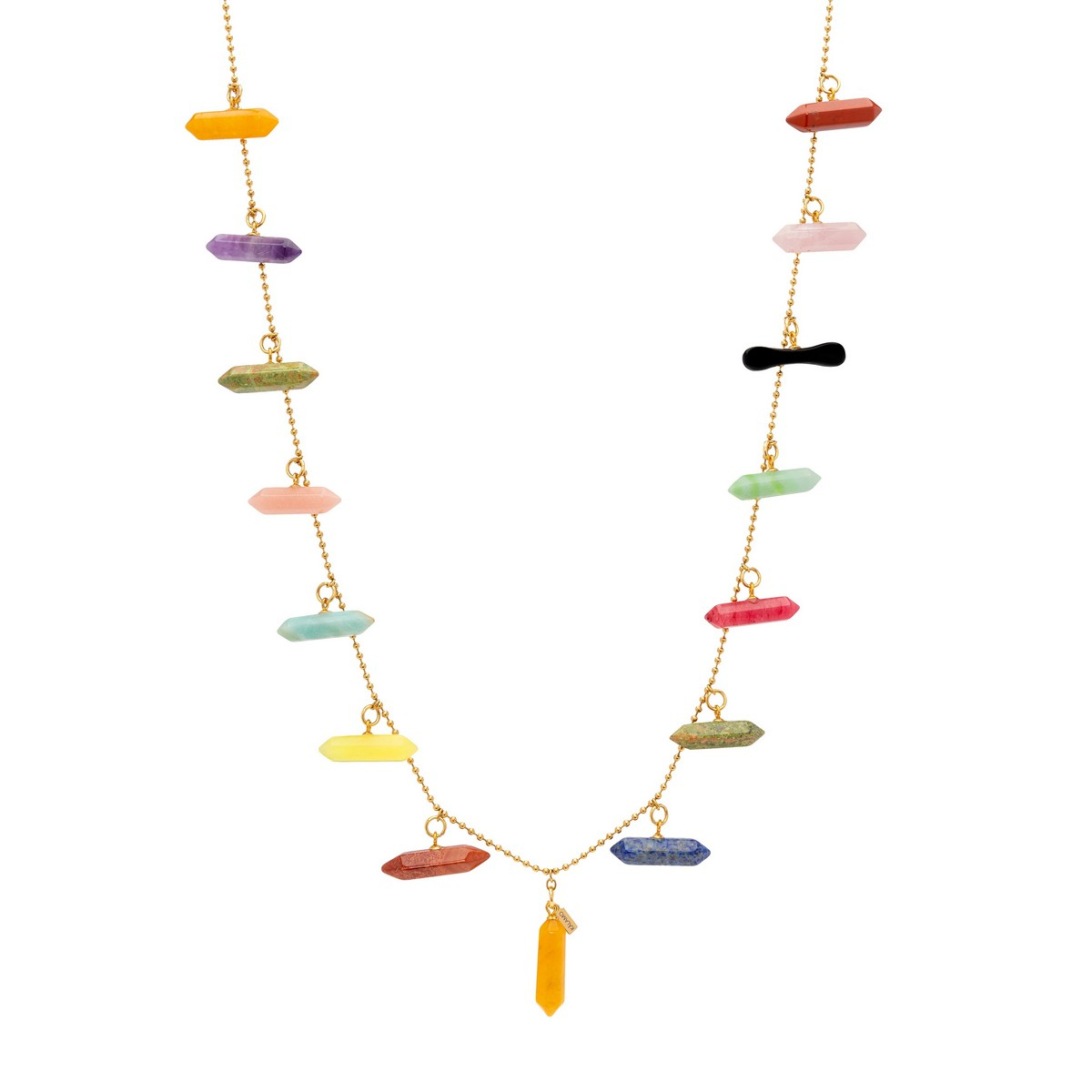 SOFIA MULTICOLOR STONE BARS NECKLACE