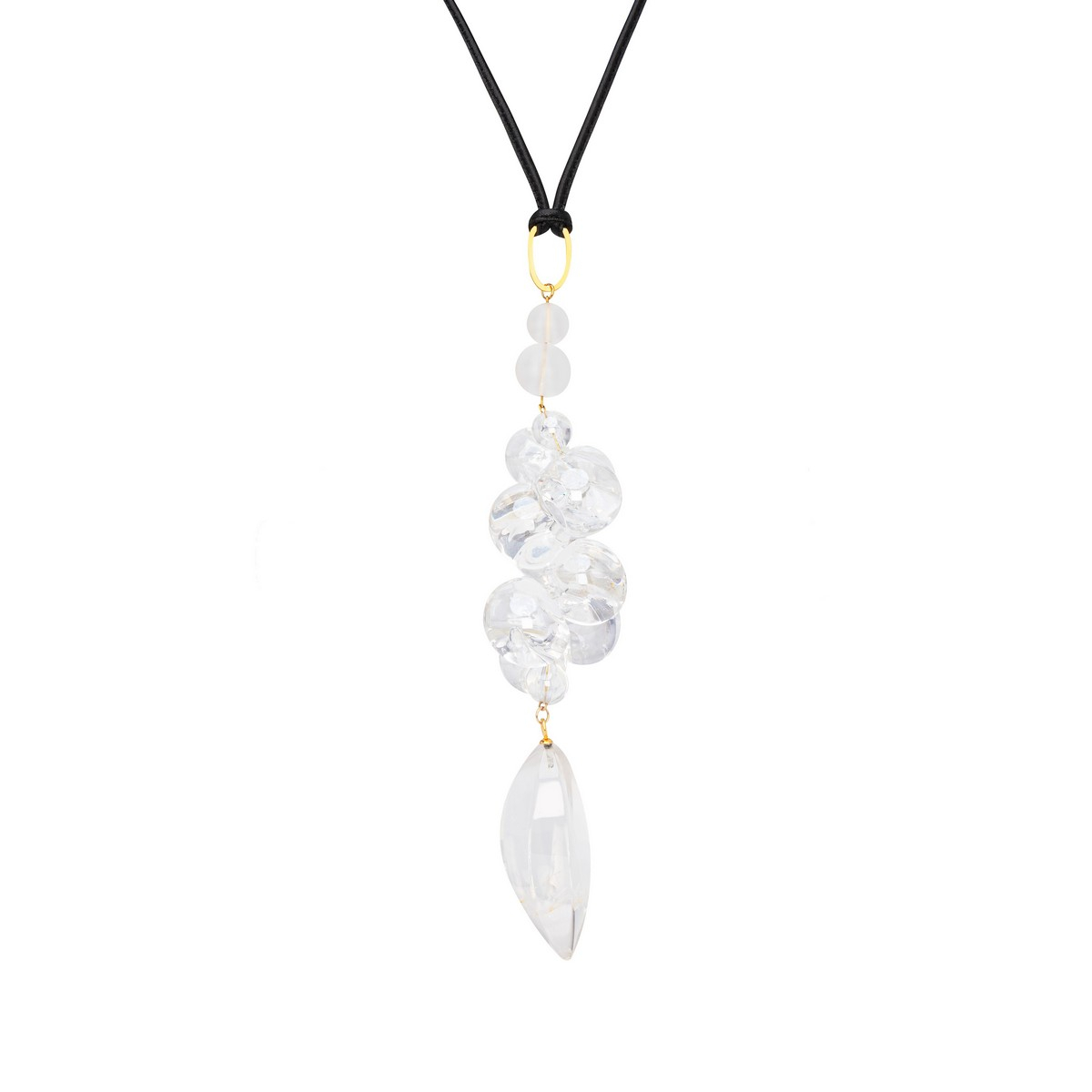 BRUNELLA RESIN BUBBLE NECKLACE CLEAR