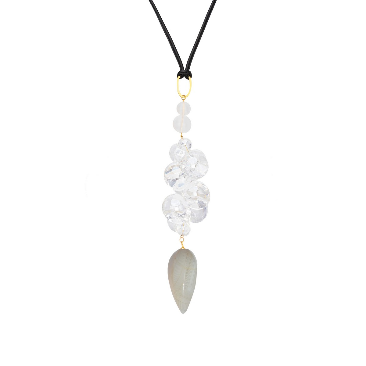 BRUNELLA RESIN BUBBLE NECKLACE WHITE