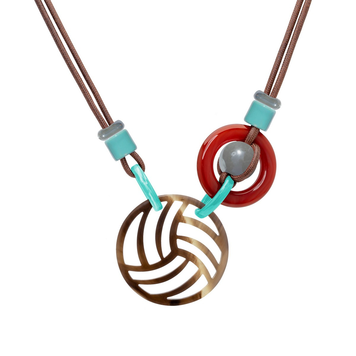 COPERNICO SHORT NECKLACE WITH CARNELIAN AND...