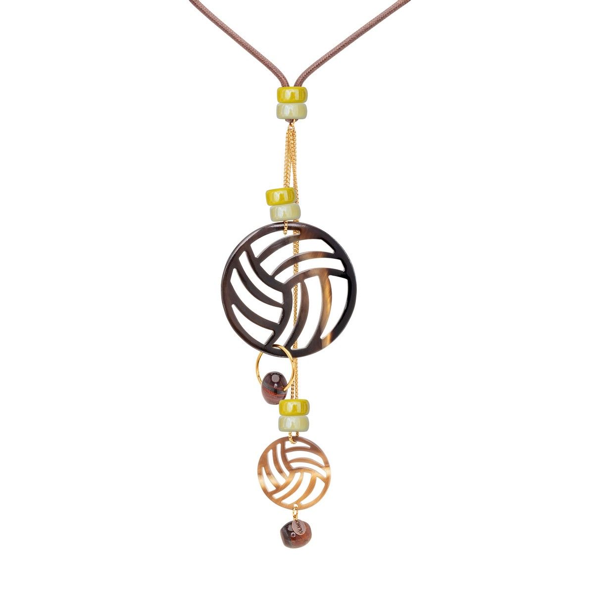 COPERNICO Y-SHAPED NECKLACE WITH TWO HORN...