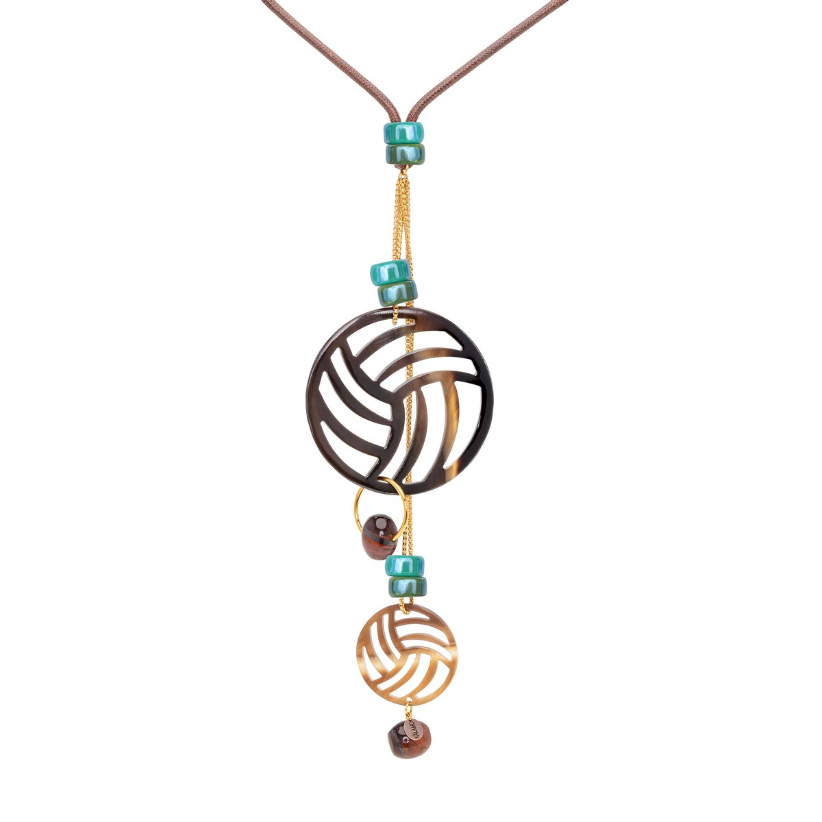 COPERNICO Y-SHAPED NECKLACE WITH TWO HORN...