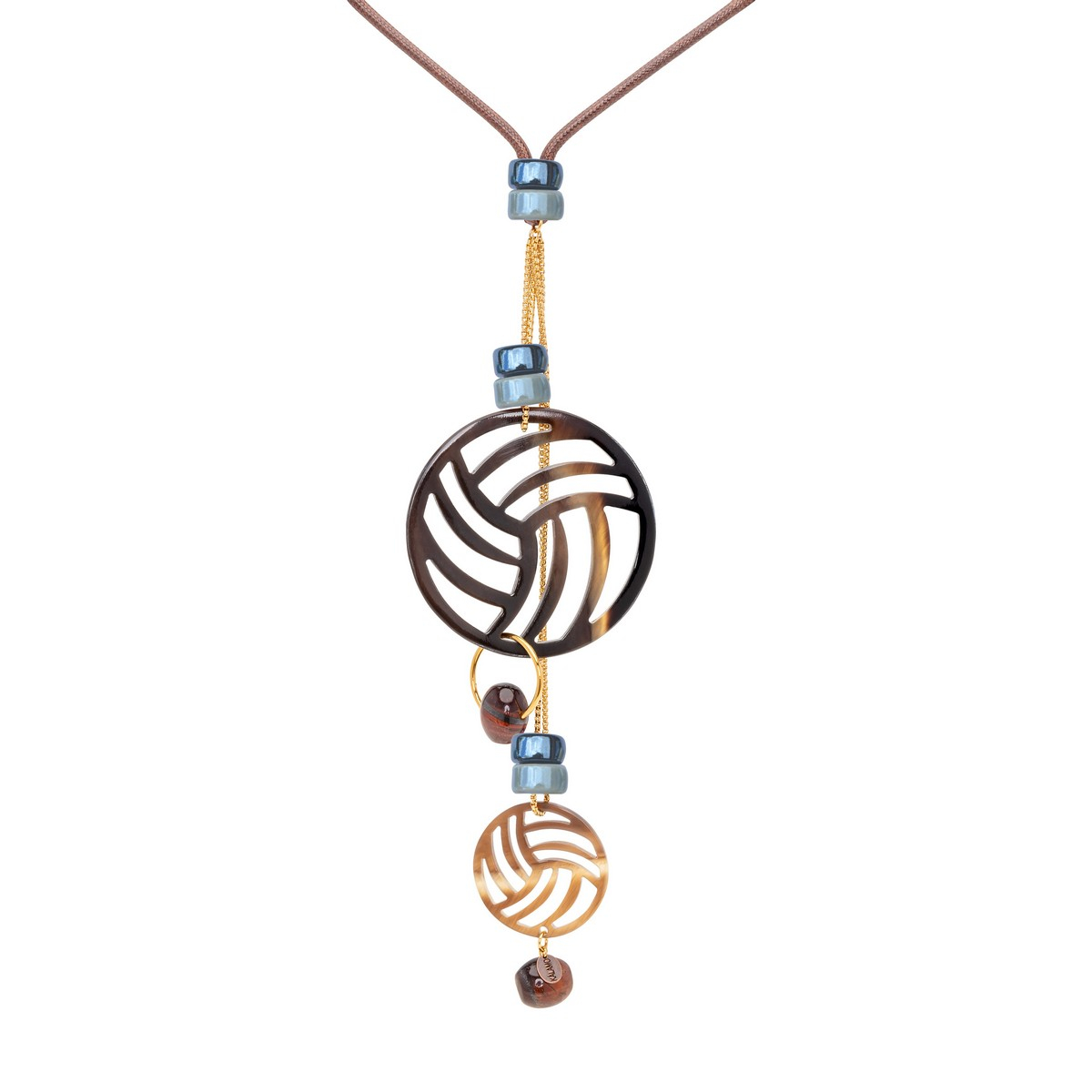 COPERNICO Y-SHAPED NECKLACE WITH TWO HORN...