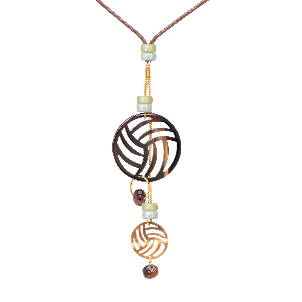 COPERNICO Y-SHAPED NECKLACE WITH TWO HORN...