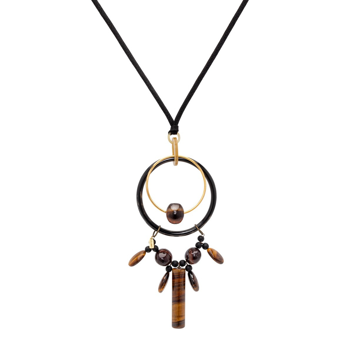 ADARA RED TIGER´S EYE SLIDER NECKLACE