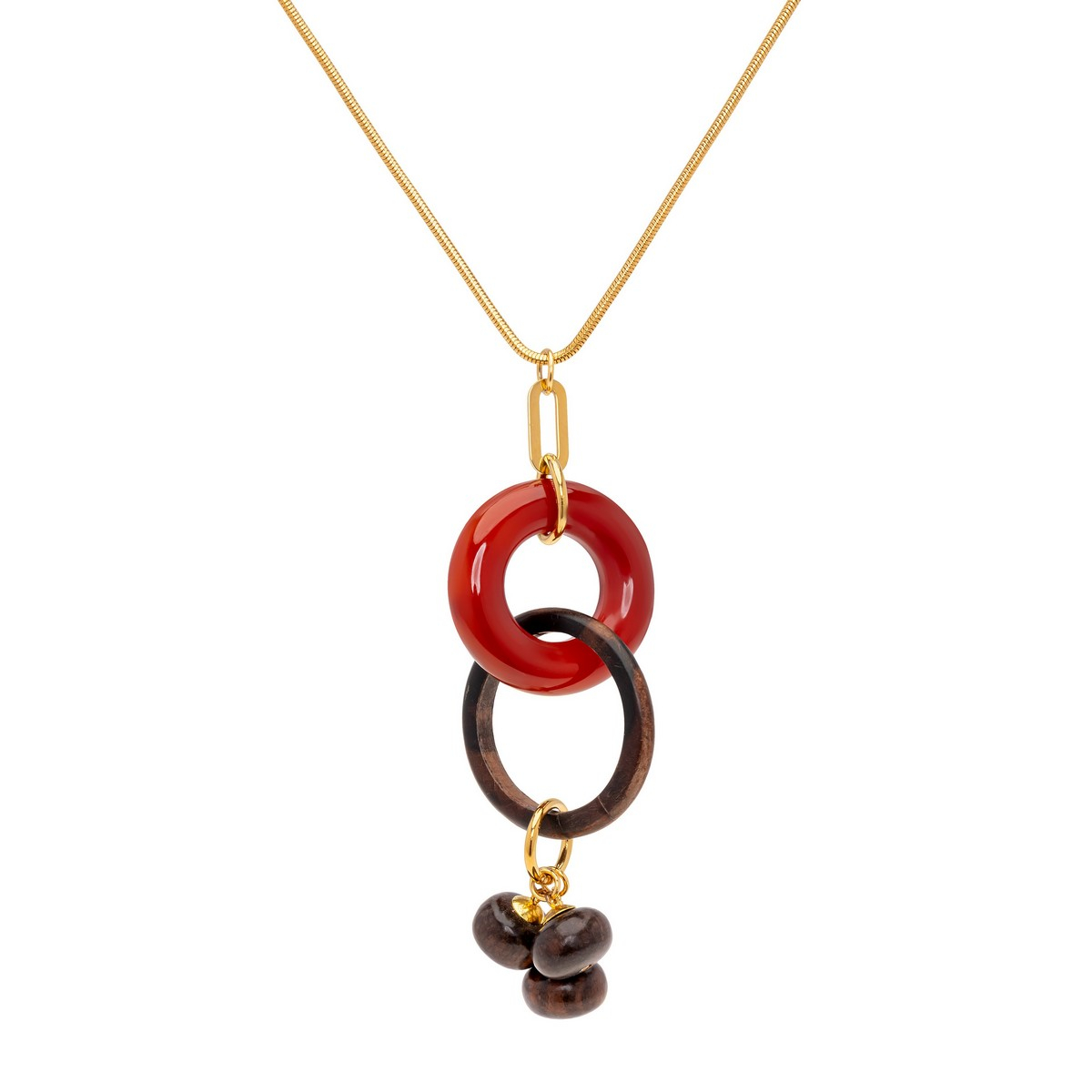 ERIN CORNELIAN AND EBONY NECKLACE