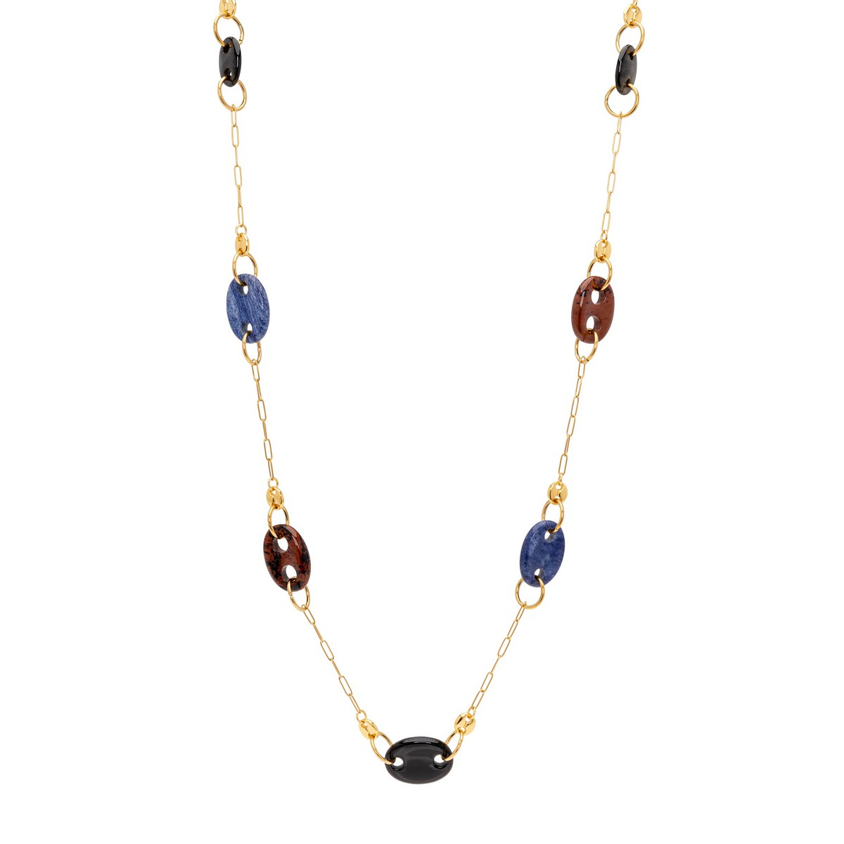 COLLAR PACÍFICO LARGO CON CALABROTES DE...