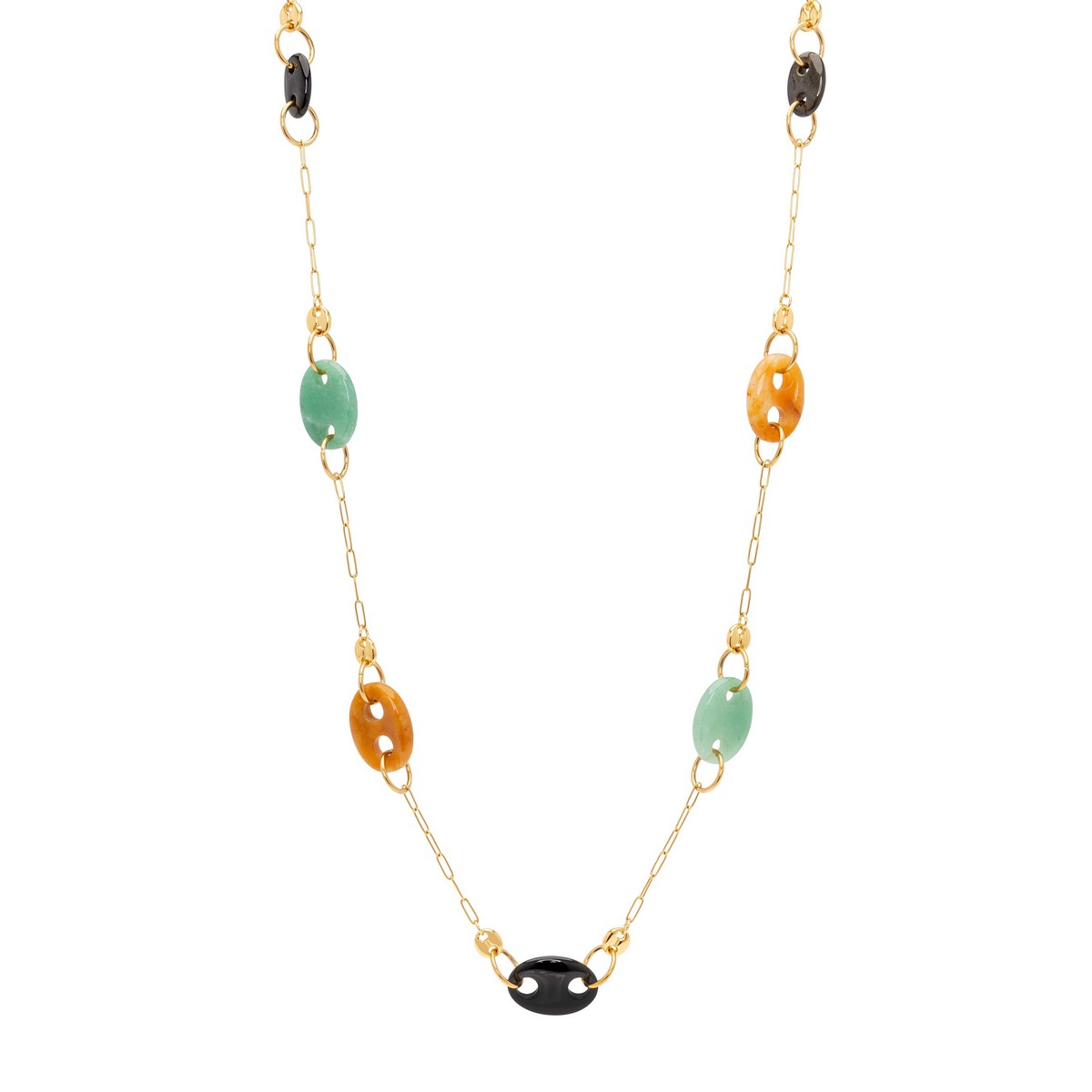 PACIFICO MARINE LINK JADE AND YELLOW AVENTURINE...