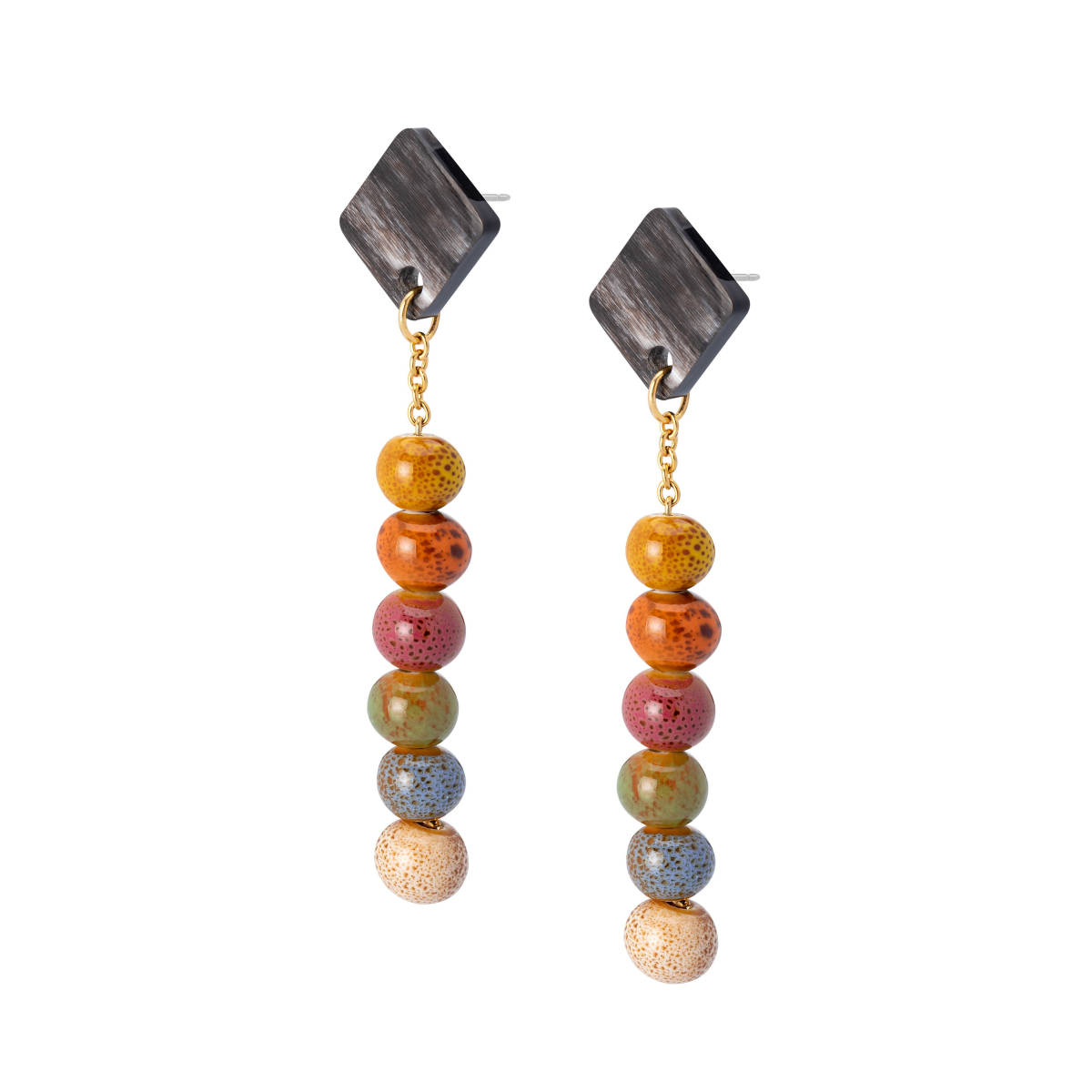 LEONARDO LINEAR CERAMIC EARRINGS