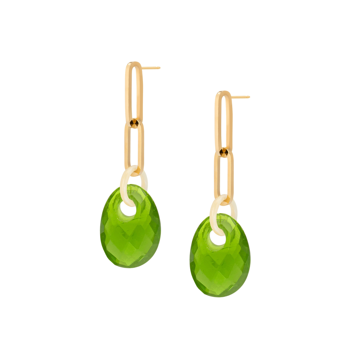 VALENTINA GREEN  DROP EARRINGS