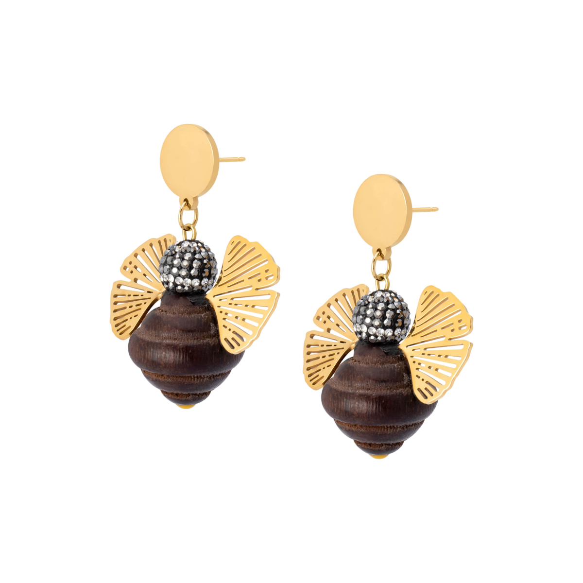 MAIA EBONY BEE EARRINGS