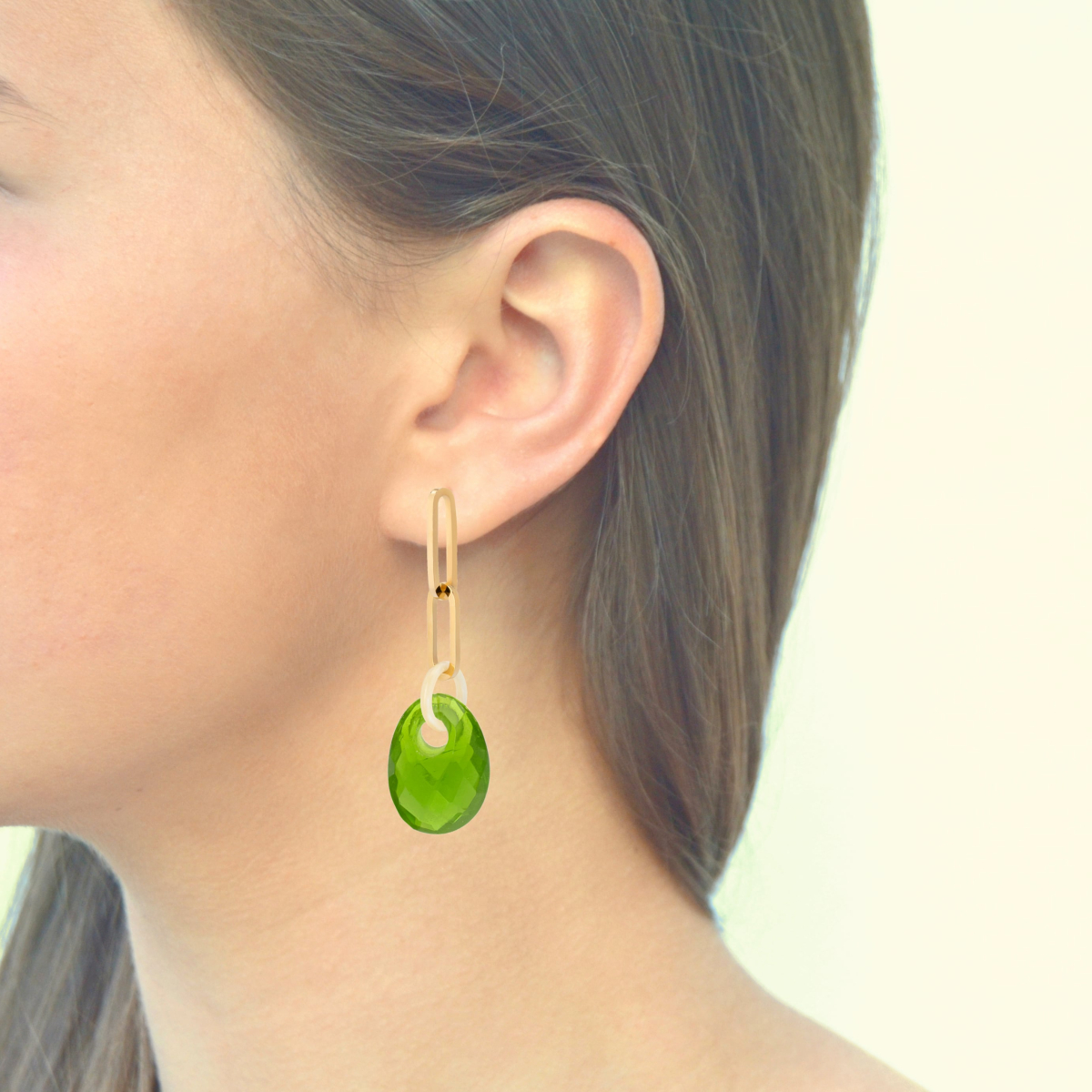 VALENTINA GREEN  DROP EARRINGS