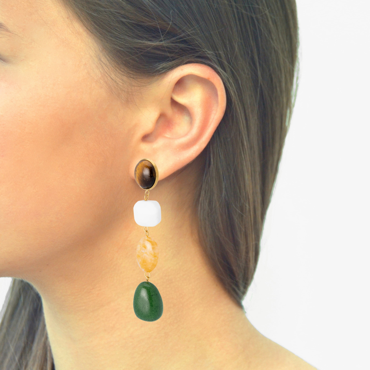 PAULINA TRIPLE DROP EARRINGS