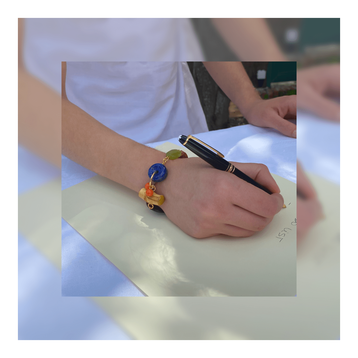 AMINA MIXED SHAPES AND MATERIALS BRACELET