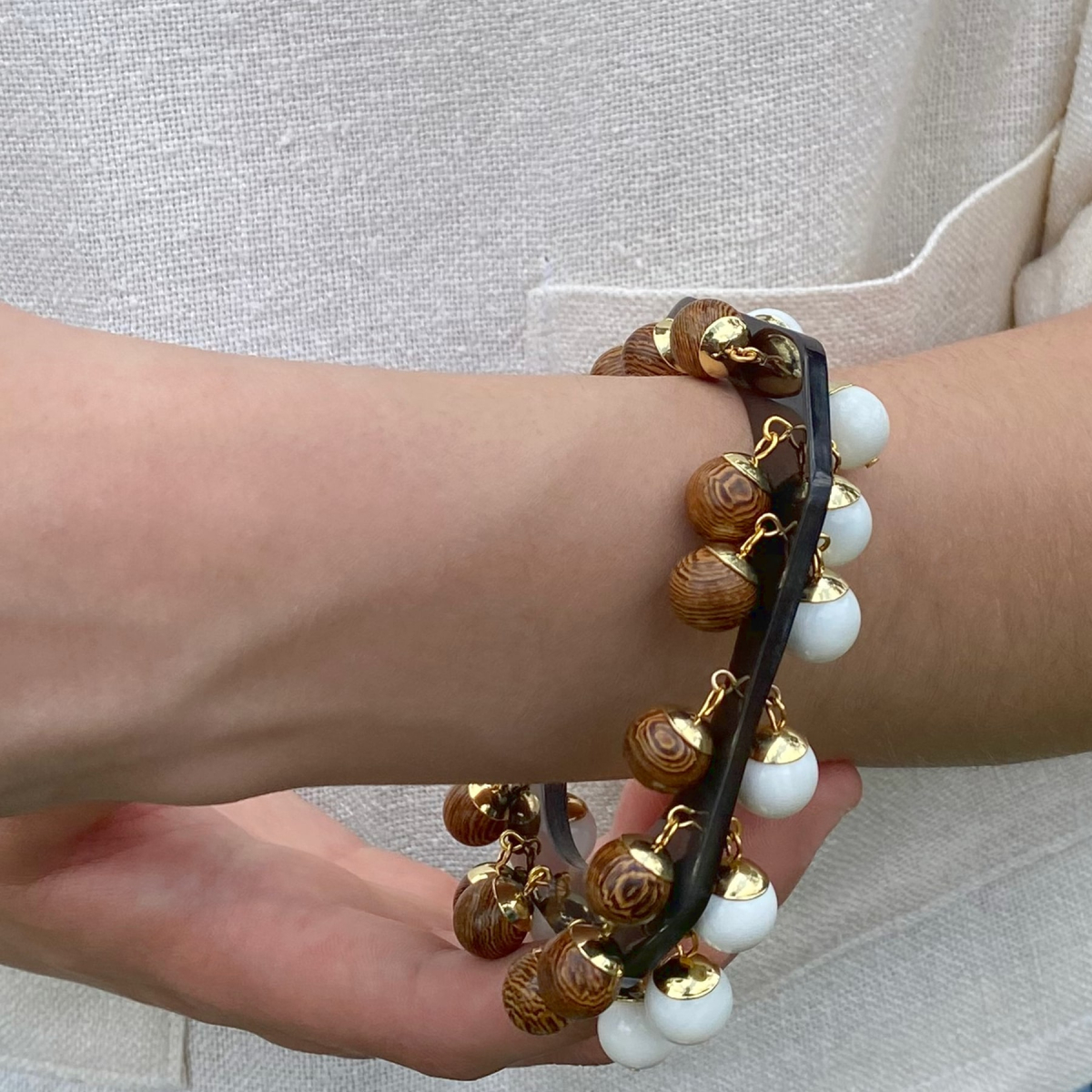 DANTE HORN AND WENGUE  BRACELET